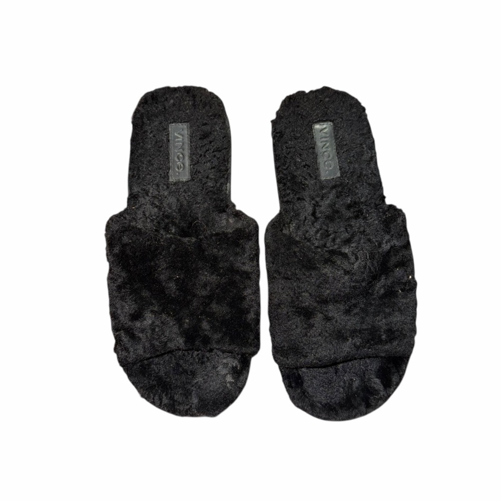 Vince Women's Kalina Shearling Slide Sandals Size 8